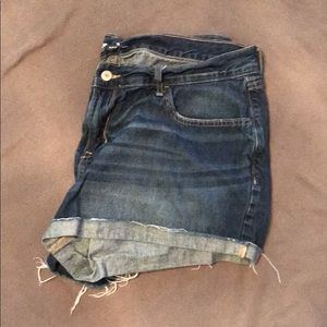 Blue jean shorts